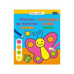  Kleuren op nummer Deltas Coloring Fun - kleurblok (3-5 jaar)